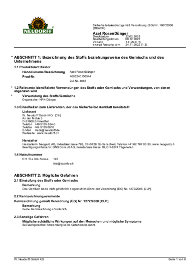 4005240156544 Sicherheitsdatenblatt 2023-02 de-CH