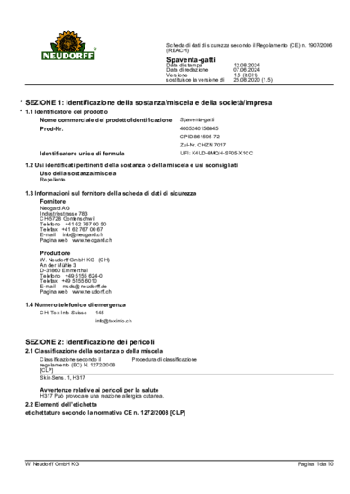 4005240158845 Sicherheitsdatenblatt 2024-08 it-CH