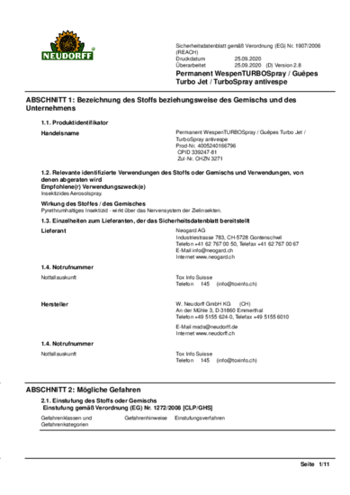 Permanent Wespen TURBOSpray