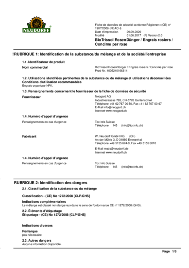 Engrais rosiers BioTrissol