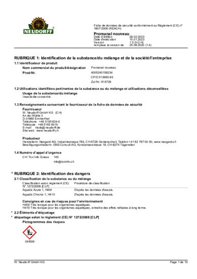 Promanal nouveau