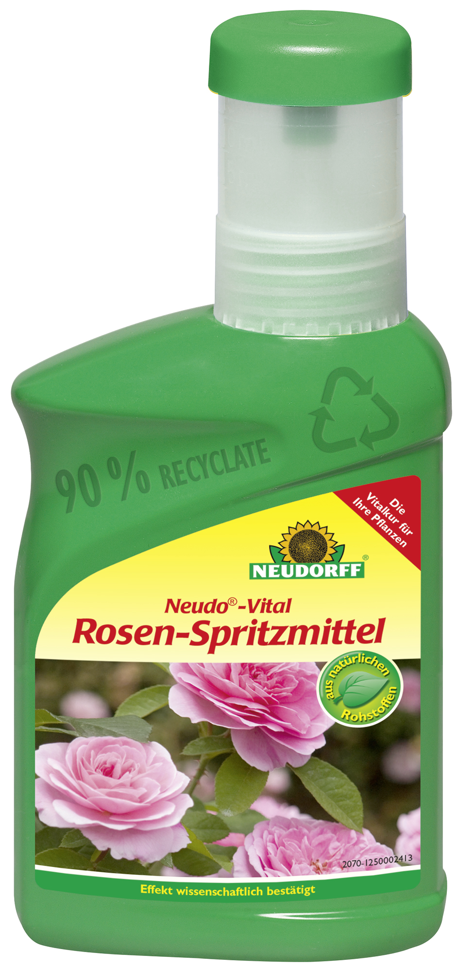 NeudoVital RosenSpritzmittel Verpackung aus 90% Rezyclat NeudoVital RosenSpritzmittel Verpackung aus 90% Rezyclat